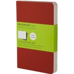 Блокнот Moleskine Set of 3 Plain Cahier Journals Pocket Red