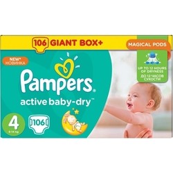 Подгузники Pampers Active Baby-Dry 4 / 106 pcs