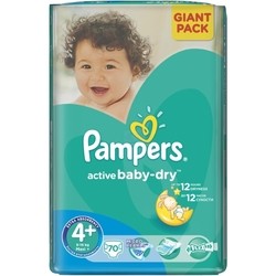 Подгузники Pampers Active Baby-Dry 4 Plus / 70 pcs