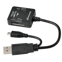 Картридер/USB-хаб Grand-X CR-212OTG