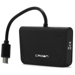 Картридер/USB-хаб Crown CMCR-B13