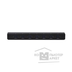 Картридер/USB-хаб Orico AS7P-U3 (черный)