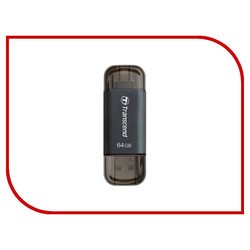 USB Flash (флешка) Transcend JetDrive Go 300 64Gb (черный)