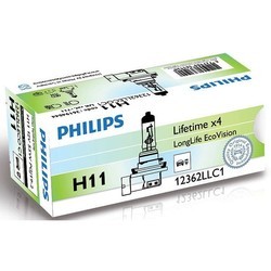 Автолампа Philips LongLife EcoVision H1 1pcs