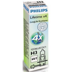 Автолампа Philips LongLife EcoVision H1 2pcs