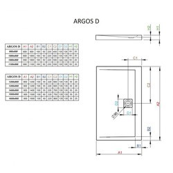Душевой поддон Radaway Argos D 4AD915-01