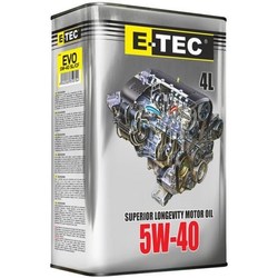 Моторные масла E-TEC EVO 5W-40 4L