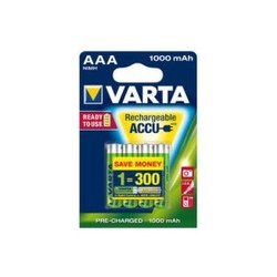 Аккумуляторная батарейка Varta Professional 4xAAA 1000 mAh