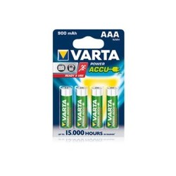 Аккумуляторная батарейка Varta Power 4xAAA 900 mAh