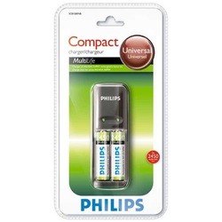 Зарядка аккумуляторных батареек Philips MultiLife Charger + 2xAA 2450