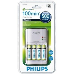 Зарядки аккумуляторных батареек Philips MultiLife Charger + 4xAA 2450