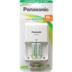 Зарядка аккумуляторных батареек Panasonic Evolta BQ-CC03 + 2xAA 2050 mAh + 2xAAA 800 mAh