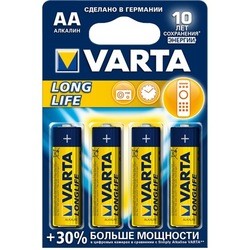 Аккумуляторная батарейка Varta Longlife 4xAA