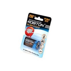 Аккумуляторная батарейка Robiton 1xKrona 250 mAh