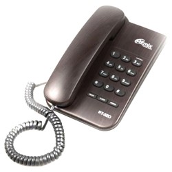 Проводной телефон Ritmix RT-320 (коричневый)