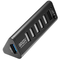 Картридер/USB-хаб Ginzzu GR-315UB