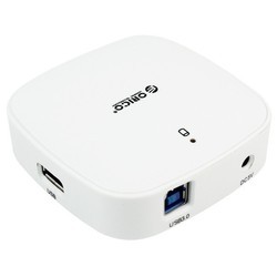 Картридер/USB-хаб Orico H4818-U3 (белый)