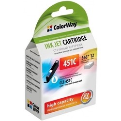 Картридж ColorWay CW-CLI-451C