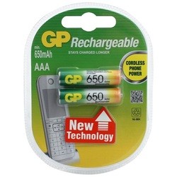Аккумуляторная батарейка GP Rechargeable 2xAAA 650 mAh