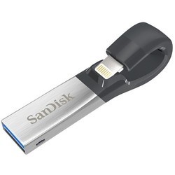 USB Flash (флешка) SanDisk iXpand USB 3.0 64Gb (серебристый)