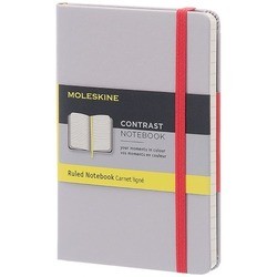 Блокноты Moleskine Contrast Ruled Notebook Pocket Grey