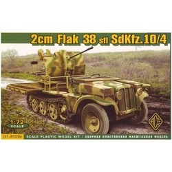 Сборная модель Ace 20mm Flak 38 sfl SdKfz.10/4 (1:72)