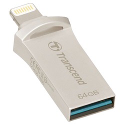 USB Flash (флешка) Transcend JetDrive Go 500 64Gb (серебристый)