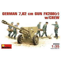 Сборная модель MiniArt 7.62 cm Gun FK288(r) w/Crew (1:35)
