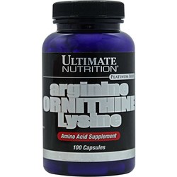 Аминокислоты Ultimate Nutrition Arginine/Ornithine/Lysine 100 cap