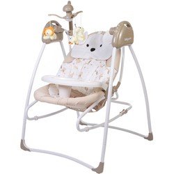 Кресло-качалка Baby Care Butterfly 2 in 1 (серый)