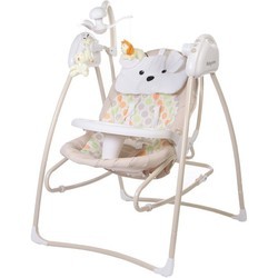 Кресло-качалка Baby Care Butterfly 2 in 1 (серый)