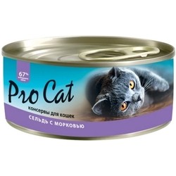 Корм для кошек Pro Cat Adult Canned Herring/Carrot 0.1 kg