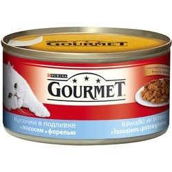 Корм для кошек Gourmet Canned Gravy Salmon/Trout 0.195 kg