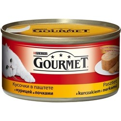 Корм для кошек Gourmet Canned Pate Chicken/Kidneys 0.195 kg