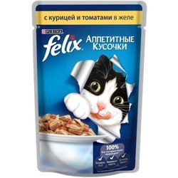 Корм для кошек Felix Packaging Adult Fantastic Jelly Chicken/Tomatos 1 kg