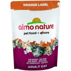 Корм для кошек Almo Nature Adult Orange Label Beef 0.105 kg