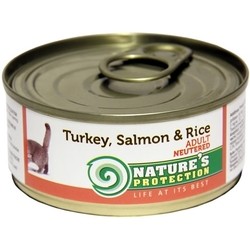 Корм для кошек Natures Protection Neutered Canned Turkey/Salmon/Rice 0.1 kg