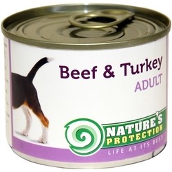 Корм для собак Natures Protection Adult Canned Beef/Turkey 0.2 kg