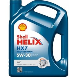 Моторное масло Shell Helix HX7 Professional AV 5W-30 5L