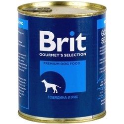 Корм для собак Brit Canned Beef/Rice 0.85 kg