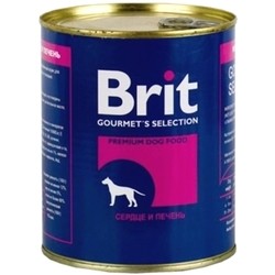 Корм для собак Brit Canned Heart/Liver 0.85 kg