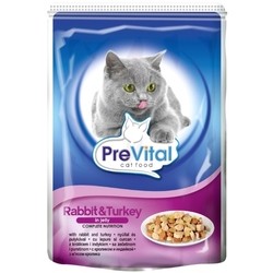 Корм для кошек PreVital Packaging Pouch Jelly Rabbit/Turkey 0.1 kg