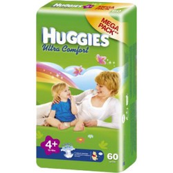 Подгузники Huggies Ultra Comfort 4 Plus / 60 pcs