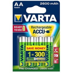 Аккумуляторная батарейка Varta Rechargeable Accu 4xAA 2600 mAh