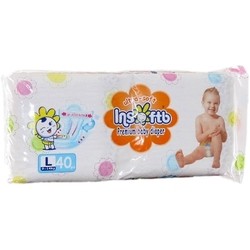 Подгузники Insoftb Premium Ultra Soft Diapers L / 40 pcs