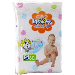 Подгузники Insoftb Premium Ultra Soft Diapers S / 60 pcs