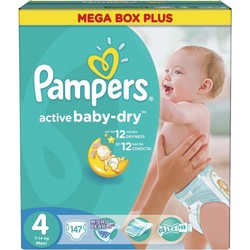Подгузники Pampers Active Baby-Dry 4 / 147 pcs