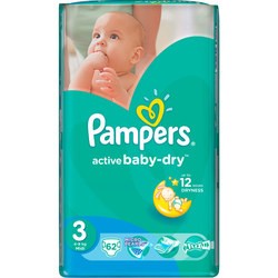 Подгузники Pampers Active Baby-Dry 3 / 62 pcs