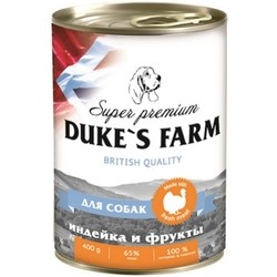 Корм для собак Dukes Farm Adult Canned Turkey/Fruits 0.4 kg