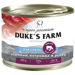 Корм для собак Dukes Farm Adult Canned Chicken Offal/Stomach 0.2 kg